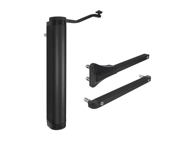 [VERTICLOSE-2-9005] Ferme-portail pour charnières à 90 & 180° -jusqu'à 1,5m et 150Kg -9005