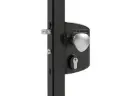 [LAKQ40U2LVSZKR9005] Poortslot opbouw voor vierkant profiel 40 tot 60 mm - RAL 9005