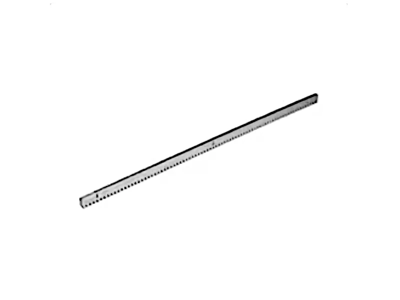 [CROSSCRI] Gegalvaniseerd stalen tandlat met te lassen draadbussen, module 4, 30 x12 x 1000 mm