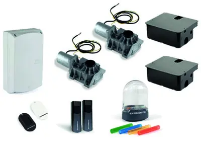 [DITCBHLY] Kit Caissons INOX pour portails battants à 2 vantaux(3,5m + 3,5m)