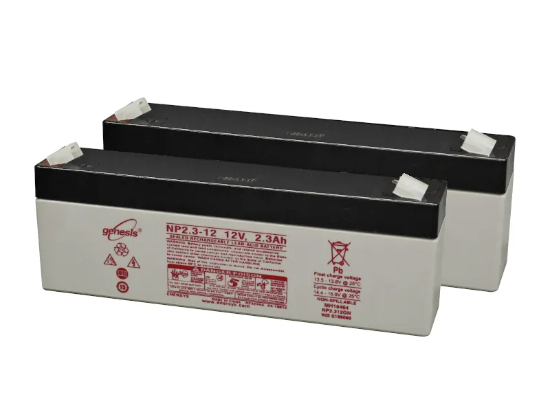 [KB12-20] 12V batterij 2,2Ah - 2 stuks (34x178x60mm)