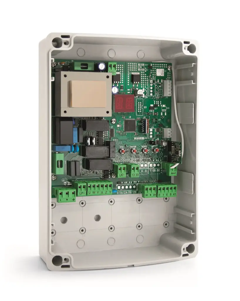 [LCA70] Multifunctionele stuurkast voor draaihekken, 1-2 motoren, 230Vac