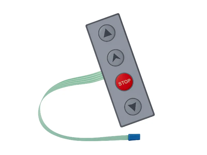 [PT4] Optioneel drukknoppenpaneel 4 toetsen (open-delige open-sluit-stop)