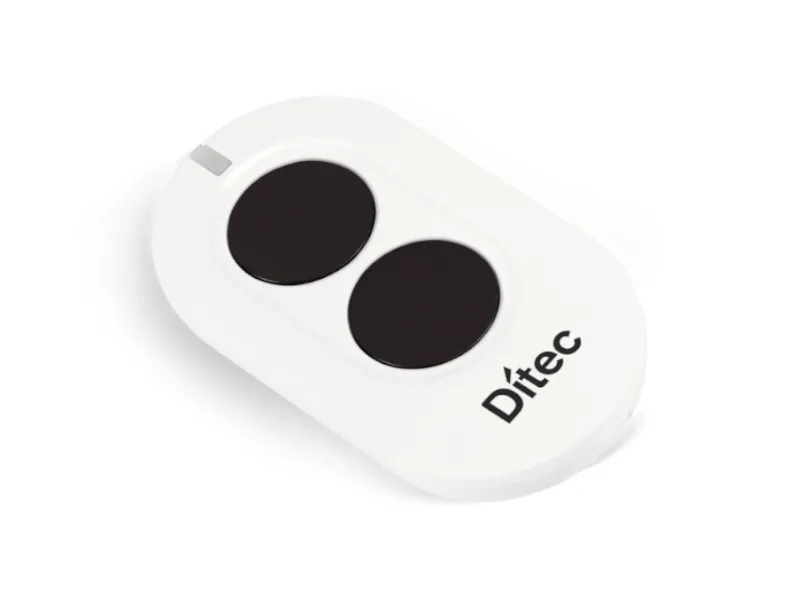 [ZENP2] 2-kanaals zender wit met zwarte drukknoppen, rolling code 868MHz