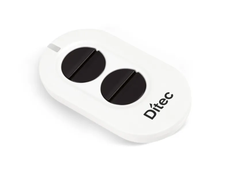 [ZENP4] 4-kanaals zender wit met zwarte drukknoppen, rolling code - 868MHz