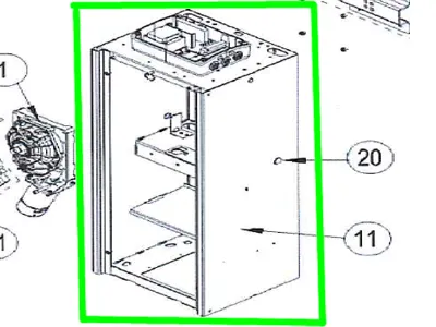 [64370] Armoire métallique pour QIK80EH