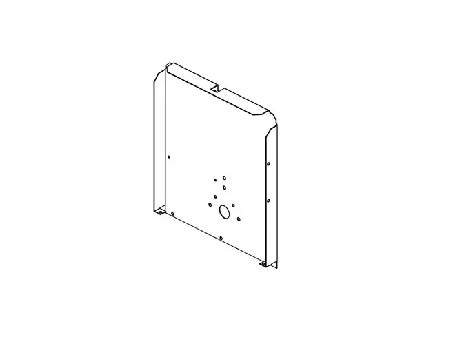 [6CR35P] Plaque de support arrière pour CROSS35 - gris