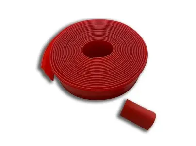 [6G3053M6] Caoutchouc rouge pour barrière, 6 m