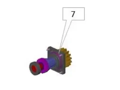 [6NESARF] Groupe d'arbres de transmission avec joint pour NEOS 600-1000