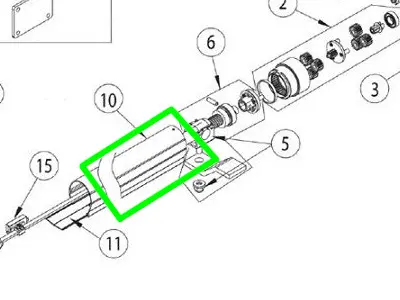 [6PWR50TV] Gelakte buis voor PWR 50H-HR-HV