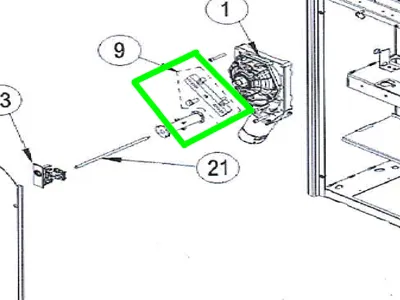 [6QIK80BM] Motorreductor arm voor QIK80EH