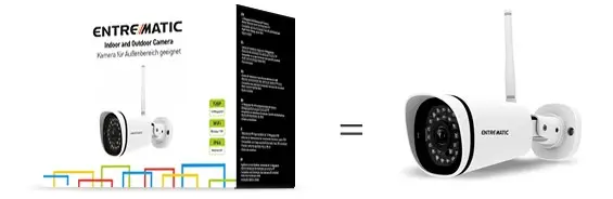 [IPCAM1] Caméra intérieure et extérieure, étanche IP66