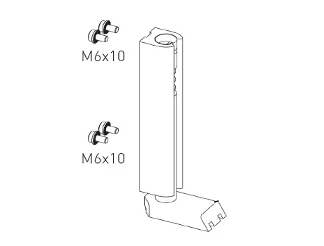 [6KASM48PS] Pivot inférieur pour l'aile mobile du KASM-48