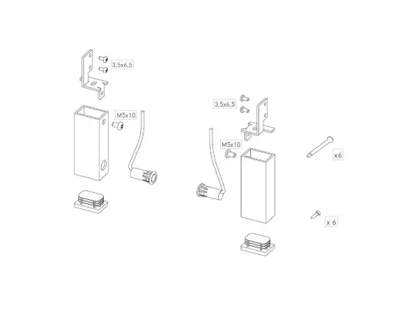 [6KASME48] Fotocel + behuizing kit voor ALU 48 RBO met VALOR, REX