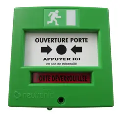 [0PSEV] Groene nooddrukknop (ontgrendeling met sleutel)