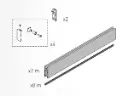 [20AC4255] Fixation vantail en verre, L = 2000 mm, brut