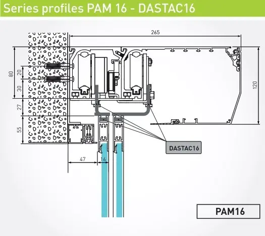 [DASTAC16] Set beugels en bevestigingsplaten voor AC1356/PAM16 (1+1 vleugel)