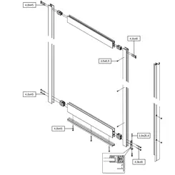 [KAF16] Kit accessoires vantail fixe PAM16