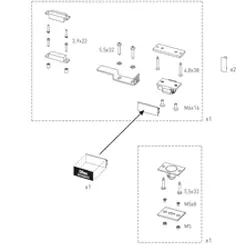 [KASF] TBO ALU48 kit de dégagement des vantaux fixes