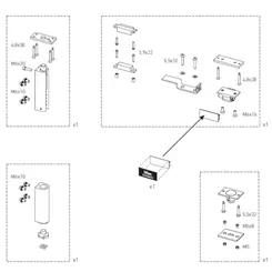 [KASF48] TBO ALU48 kit de dégagement des vantaux fixes