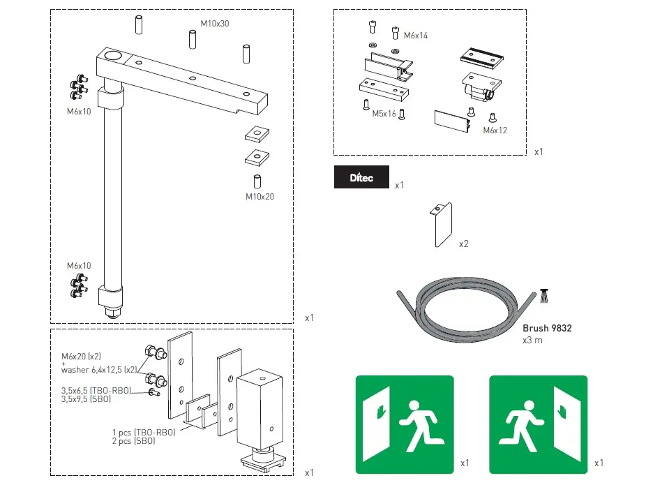 [KASM48N] BO ALU48 uitbreekkit mobiele vleugel