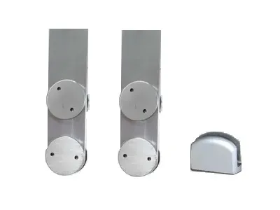 [KCVGCL] Jeu de pinces à verre + guide au sol pour panneau de porte en verre
