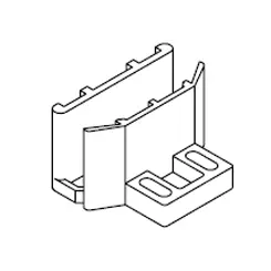 [KP369] Patin de guidage vantail en verre