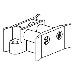 [KP515AB] Vloergeleider voor schuifdeurpaneel