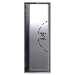 [PFP2] Bouton rectangulaire actionné par le coude, en inox