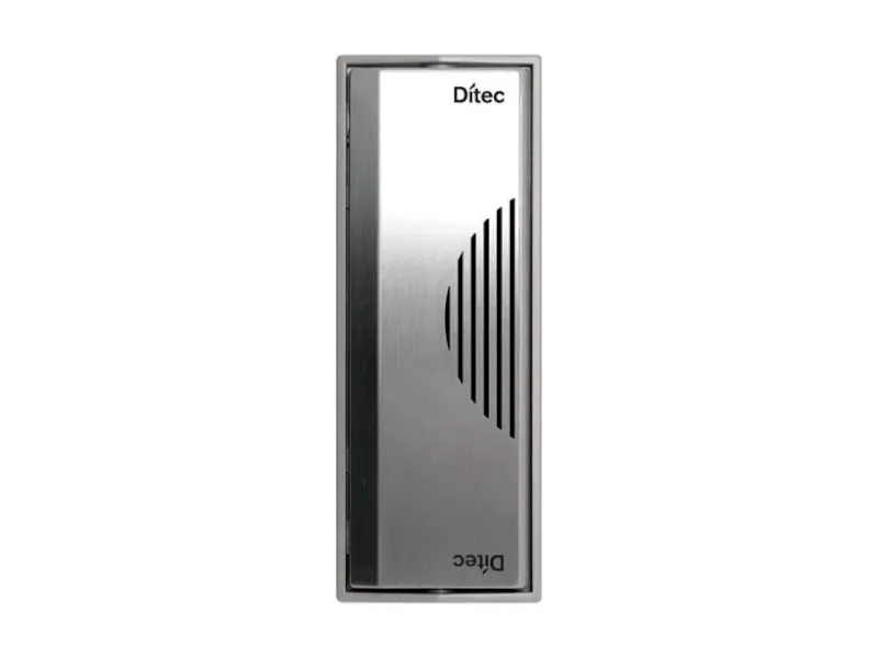 [PFP2] Bouton rectangulaire actionné par le coude, en inox
