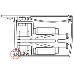 [RPB5R100] Verticale borstel H = 4,8m, rol van 100m