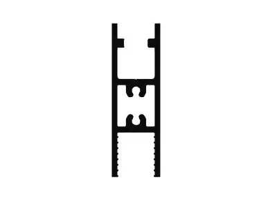 [V1522G50] Onbehandeld horizontaal onderprofiel L = 5050 mm