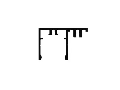 [V1525G50] Profil d'encadrement brut L = 5050 mm