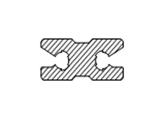 [V2094G50] Assemblageprofiel vaste vleugel, L = 5050 mm, onbehandeld