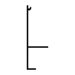 [V4670N66] Profil latéral arrière élevé VALOR L, L = 6650 mm