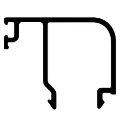 [V9802N50] Profil pour vitrage ALU48, L = 5000 mm, Euras C0