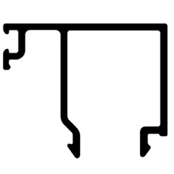 [V9803N50] Afgeronde kliklat 30 ALU48, L = 5000 mm, Euras C0