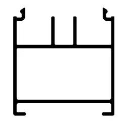 [V9810G60] Bodemprofiel ALU48, L = 6000 mm, onbehandeld
