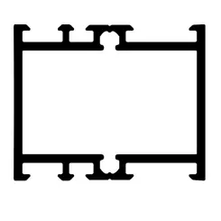 [V9811G49] Vierkant tussenprofiel ALU48, L = 4900 mm, onbehandeld