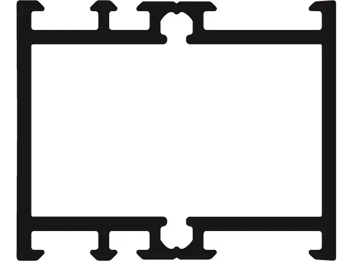 [V9811N49] Vierkant tussenprofiel ALU48, L = 4900 mm, Euras C0