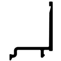 [V9820N50] Rail pour vitrage ALU48, L = 5000 mm, Euras C0