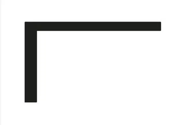 [V9823G60] Profil L 20x25x2, L = 6000 mm, brut