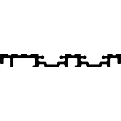 [V9826N62] Vloergeleider drempel ALU48, L = 6200 mm, Euras C0