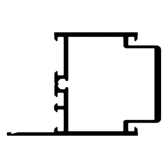 [V9835G28] Verticaal break-out profiel ALU48, L = 2800 mm, onbehandeld