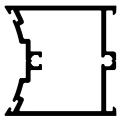 [V9837N48] Break-out profiel vast kader ALU48, L = 4800 mm, Euras C0
