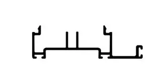 [V9841G60] Profil pour brosse pour break-out ALU48, L = 6000 mm, brut