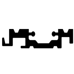 [V9848N63] Profil rail au sol pour téléscopique, L = 6300 mm, Euras C0