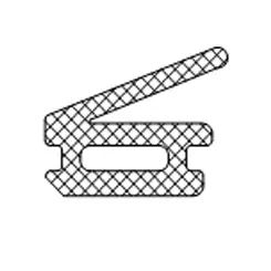 [VGR213925] Dichtingsrubber mobiele/vaste vleugel, L = 2500 mm