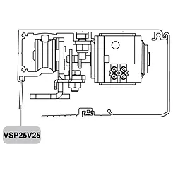 [VSP25V25] Brosse d'étanchéité longueur 2500 mm pour automatisme CIVIK