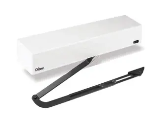 [SPRINTPSBA] Draaideuraandrijving met lichtgrijze kunststof afdekkap en duwarm